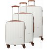 Travelite Bali S,M,L White/Cognac S: 34 l / M: 65 l / L: 96 L TRAVELITE-72340-30
