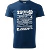 1976 v kocke - Klasické pánske tričko vyššej gramáže - S ( Polnočná modrá )
