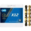 KMC X12 Ti-N 12-speed, reťaz, 126 článkov, GOLD