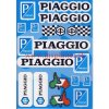 Nálepky moto Piaggio (Sada nálepiek)