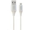 Gembird CC-USB2B-AMmBM-1M-BW2 USB 2.0 AM na MicroUSB (AM/BM), 1m, bílo-stříbrný