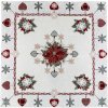 Vianočný ženilkový obrus na stôl Vianočné ozdoby 90x90 cm Chenille IT09 90x90 cm Viacfarebná