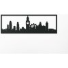 drevko Obraz Londýn panoráma Rozmer obrazu: 65 x 195 cm, Zvoliť dekor: Čierna