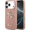 Guess pevné trblietavé veľké 4G púzdro pre iPhone 17 Pro ružové (GUHCP17LHG4SGP)