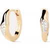 PDPAOLA Pozlátené náušnice so zirkóniou Onda Essentials AR01-C12-U
