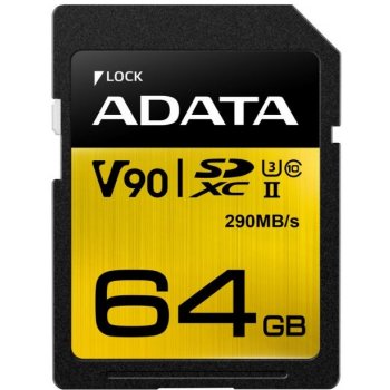 ADATA SDXC 64GB UHS-II U3 ASDX64GUII3CL10-C