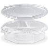 Menu misa osemboká priehľadná s viečkom 3 dielna, 100030372