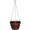 Plastkon produkt s.r.o. Závesný kvetináč Marína hnedý Dostupné veľkosti: 20cm