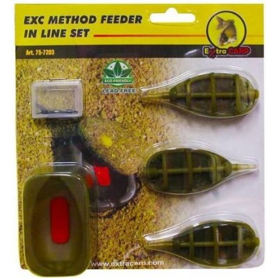 Extra Carp Method Feeder Set 20,25,30g + formička