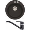Set Alveus Niagara 10 + Nina - Drez Granitový Niagara 10 - pr.510mm, vanička 400x380x175mm + bateria Nina