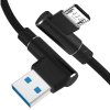 Interlook AM30 | Micro-USB 1M | Uhlový kábel USB na nabíjanie telefónu | Rýchle nabíjanie 3.0 2.4A Modrý