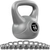 MOVIT® 16 kg Kettlebell činka sivá