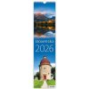 Nástenný kalendár Slovensko - viazanka 12 x 48 cm 2026