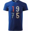 Vintage číslica 1975 - Tričko extra veľké (5-8XL) - 5XL ( Kráľovská modrá )
