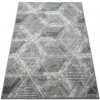 DY Sivý geometrický koberec Enigma 04 Rozmer: 80x150 cm