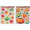 Dekorácia na okno nálepky jesenné 41x29cm - tekvice