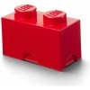 LEGO® Úložný box hranatý 12,5 x 25,2 x 18,1 cm červená