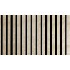 HTI Akustický dekorativní lamelový panel Bříza Formát (mm): 1395x600x20 (0,84m2), Podklad: bílá