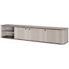 BOGART. Závesný TV stolík Vespera 3D 187 cm - kašmírová / orech / čierna