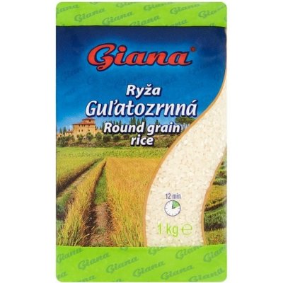 Giana Ryža guľatozrnná lúpaná 1 kg
