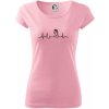 EKG Šachové figúrky - Jazdec - Pure dámske tričko - XL ( Ružová )