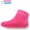 NEW BABY Dojčenské bavlnené ponožky ružové 56 Bavlna/Polyamid/Elastan 56 (0-3m)