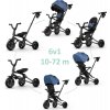 QPLAY Trojkolka Nova Niello Blue, skladacia, vek 10-72 mesiacov 79x43x93 čierna
