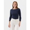 Tmavomodré dámske basic tričko GAP čierna XXL GAP 1200119932790