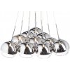 RENDL ASTRAL závesná chrómové sklo/číre sklo 230V/12V G4 10x20W R10513