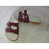 Dr. Mitra Korkové ortopedické šľapky – bordo dvojprackové 37 (23.5cm)