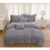 3 dielne Mikroplyšové obliečky 200x140cm+90x70cm Exclusive Sweet tmavo sivé TiaHome