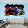 Prehozynapostel 3D štýlová nálepka na stenu s motívom Lionel Messi 47 x 77 cm DON-6753295308-ALL, 47x77cm