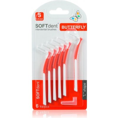 SOFTdent Butterfly S medzizubná kefka 0,5 mm 6 ks