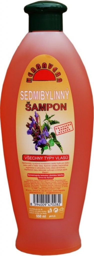 Herbavera Sedembylinný šampón 550 ml