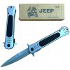 JEEP Vreckový zatvárací nôž s pružinou, Sicílsky turistický nôž s klipom, 22 cm