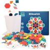 KIK Drevené vzdelávacie montessori puzzle 180 ks KX5367