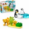 LEGO DUPLO 10442 Rodinky divokých zvierat: Tučniaky a levy