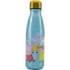 STOR Fľaša na pitie hliníková Prasiatko Peppa 600 ml