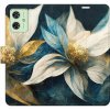 iSaprio Flip Gold Flowers pro Motorola Moto G54 5G / G54 5G Power Edition goflow-FLP2-MoG54