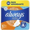 Always Ultra Normal hygienické vložky Veľ. 1 s krídelkami 56 ks