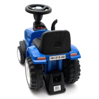 Baby Mix traktor s vlečkou a náradim New Holland modré