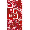 Samolepiace fototapety Dimex Red Squares 95 x 210 cm D042 (Fototapeta na dvere)