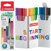 Fixy Stabilo Pen 68, Zick-Zack, sada 18 farieb