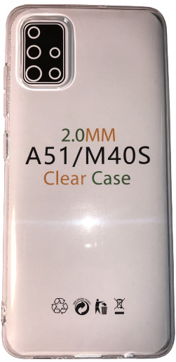 Púzdro MobilEu Transparentný obal silikónový na Samsung M40s TO61A