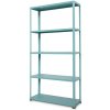 Majster Regál Svetlo modrý skrutkový kovový regál 180x90x30, 5 políc, nosnosť 80 kg na jednu policu, Svetlo Modrá