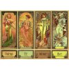 D-Toys - Puzzle Alfons Mucha: Štyri ročné obdobia - 1000 dielov