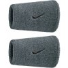 Potítko Nike Swoosh Double-Wide 2P - cool grey/black - Sivý