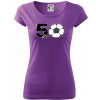 Futbal okrúhle narodeniny 50 - Dámske tričko Pure - L ( Fialová )