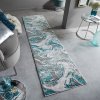 Flair Rugs Eris Marbled Emerald Modrá