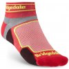 Pánské běžecké ponožky Bridgedale Trail Run Ultra Light T2 Coolmax Sport Low red - M (6-8,5) / EU 40-43 / 24,5-27 cm